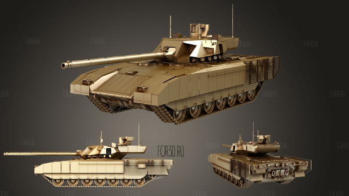 T 14 Armata stl model for CNC